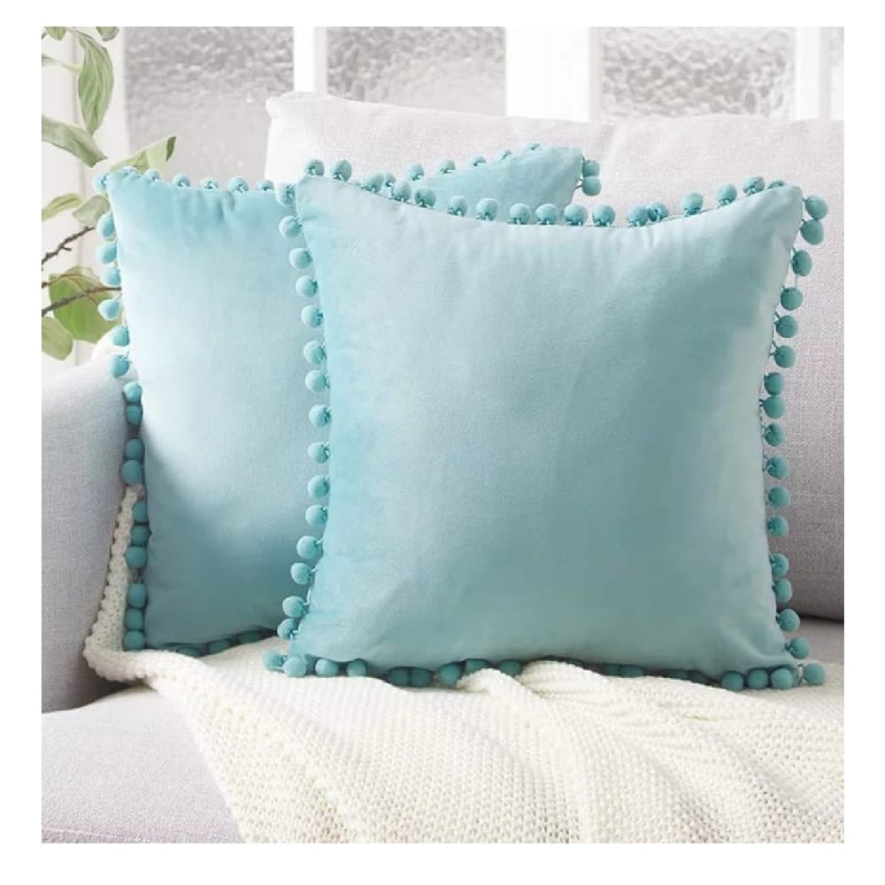 Foto 3 pulgar | Funda Azul para Cojín Decorativo-Venta Internacional