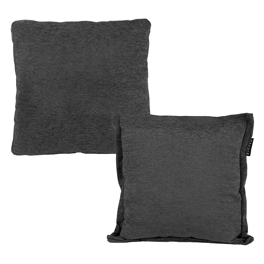 Foto 1 | Set De Cojines Dicasa Kappa Zita Color Gris Carbon 1cuadrado + 1cuadrado Grande