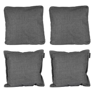 Foto 1 | Set De Cojines Dicasa Kappa Zita Color Gris Oscuro 2cuadrados + 2 Cuadrados Grandes