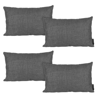 Foto 1 | Set De 4 Cojines Riñoneras Decorativas Dicasa Delta Color Gris Oscuro Rectangular