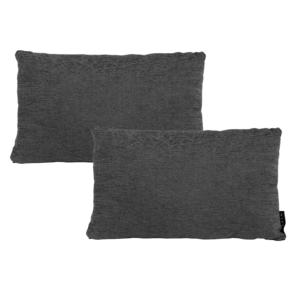 Foto 1 | Set De 2 Cojines Riñoneras Decorativas Dicasa Delta Color Gris Carbon Rectangular
