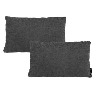 Foto 1 | Set De 2 Cojines Riñoneras Decorativas Dicasa Delta Color Gris Carbon Rectangular