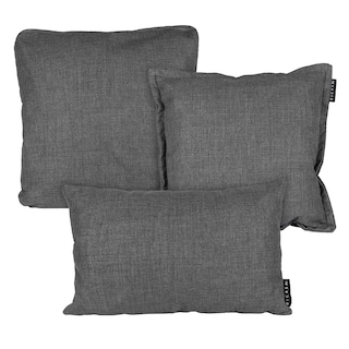 Foto 1 | Set De Cojines Dicasa Kappa Zita Delta Color Gris Oscuro 1cuadrado + 1cuad Gde Y 1rect