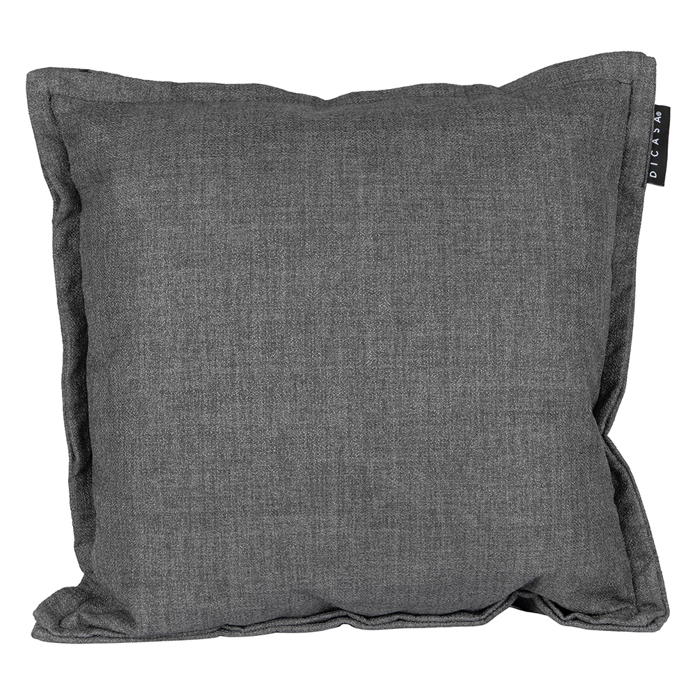 Foto 2 pulgar | Cojín Decorativo Dicasa Kappa Color Gris Oscuro Cuadrado