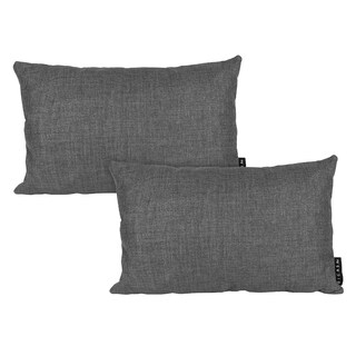 Foto 1 | Set De 2 Cojines Riñoneras Decorativas Dicasa Delta Color Gris Oscuro Rectangular