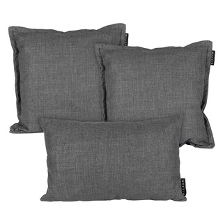 Foto 1 | Set De Cojines Dicasa Kappa Delta Color Gris Oscuro 2 Cuadrados + 1rectangular