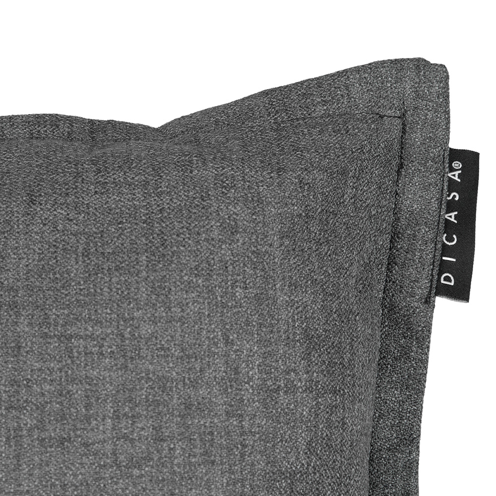 Foto 4 pulgar | Set De 2 Cojines Decorativos Dicasa Kappa Color Gris Oscuro Cuadrados