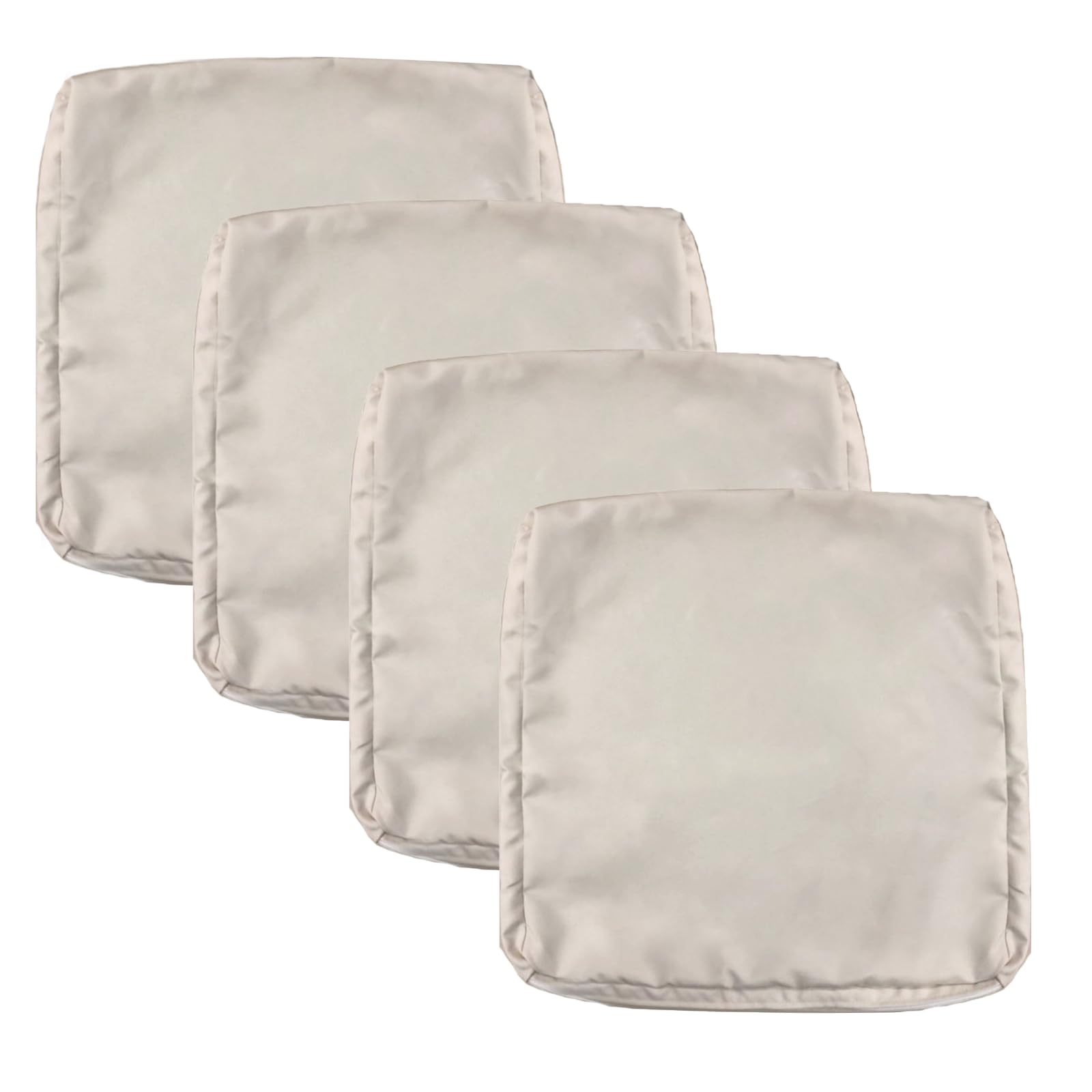 Foto 2 pulgar | Funda De Cojín Para Patio Flymei, Impermeable, 4 Unidades, 55 X 50 X 10 Cm, Color Beige - Venta Internacional.