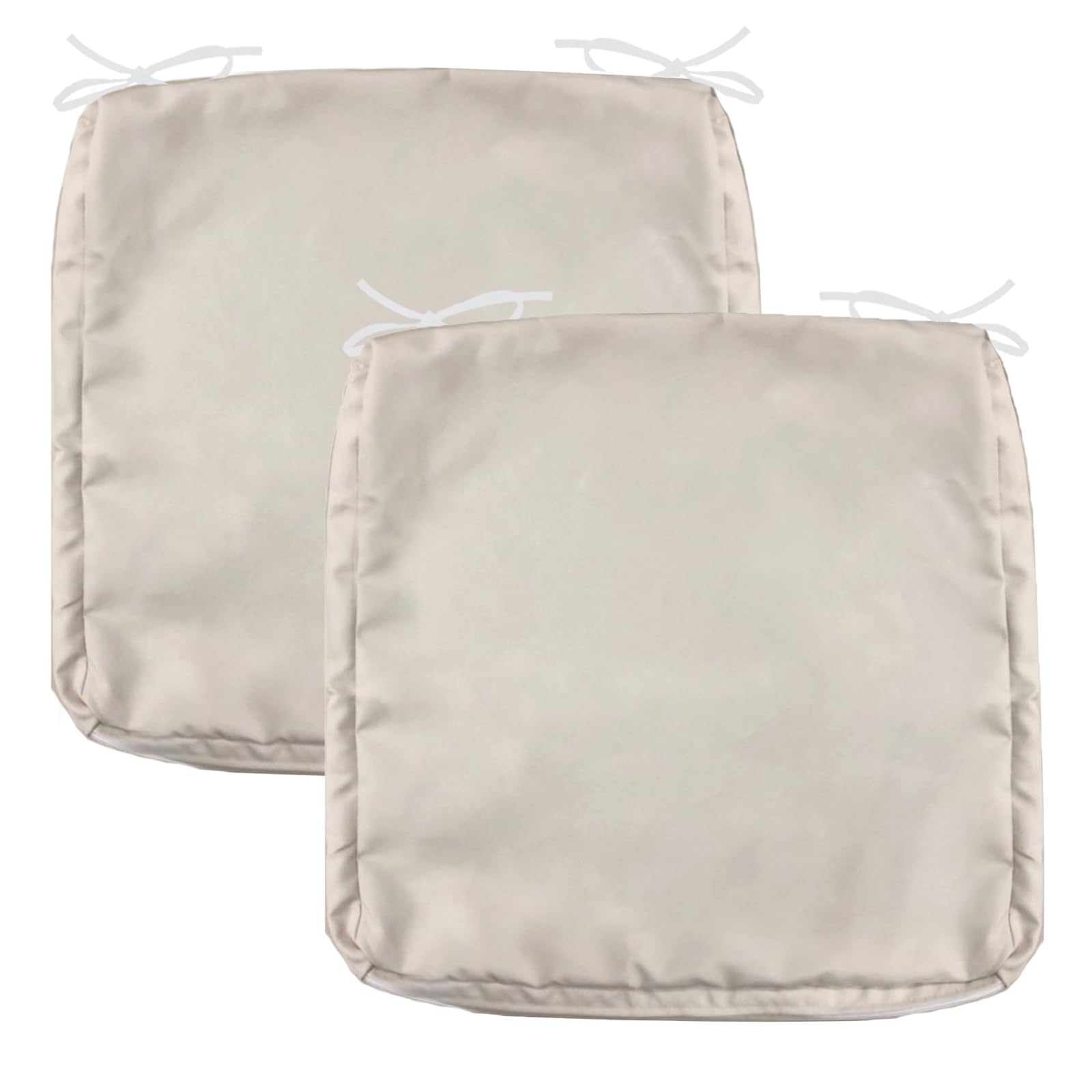 Funda De Cojín Para Patio Flymei, Impermeable, 45 X 45 X 5 Cm, Color Beige, Paquete De 2 - Venta Internacional.