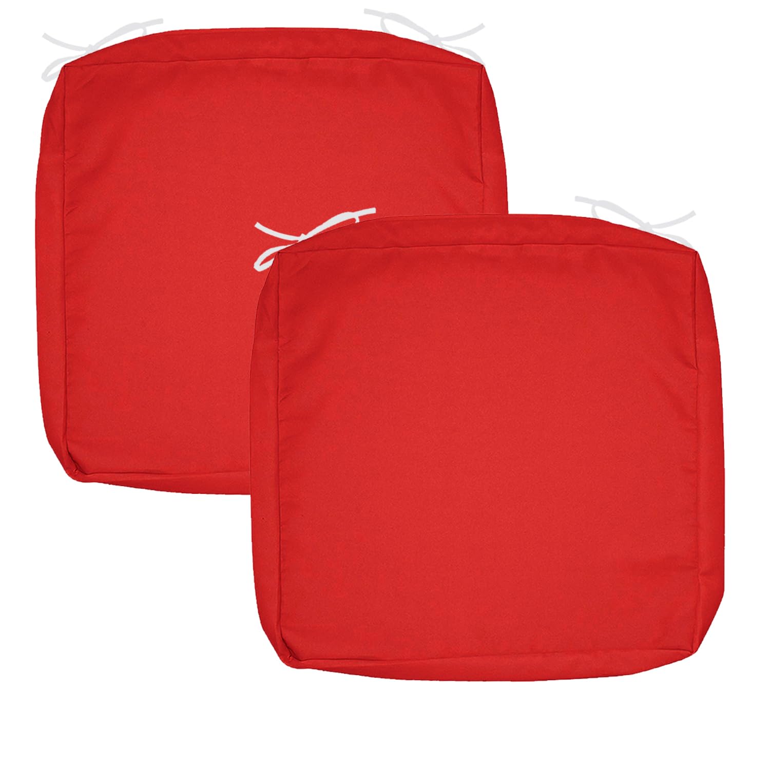 Foto 2 pulgar | Funda De Cojín Para Patio Flymei, Impermeable, 50 X 50 X 5 Cm, Color Rojo, Paquete De 2 - Venta Internacional.