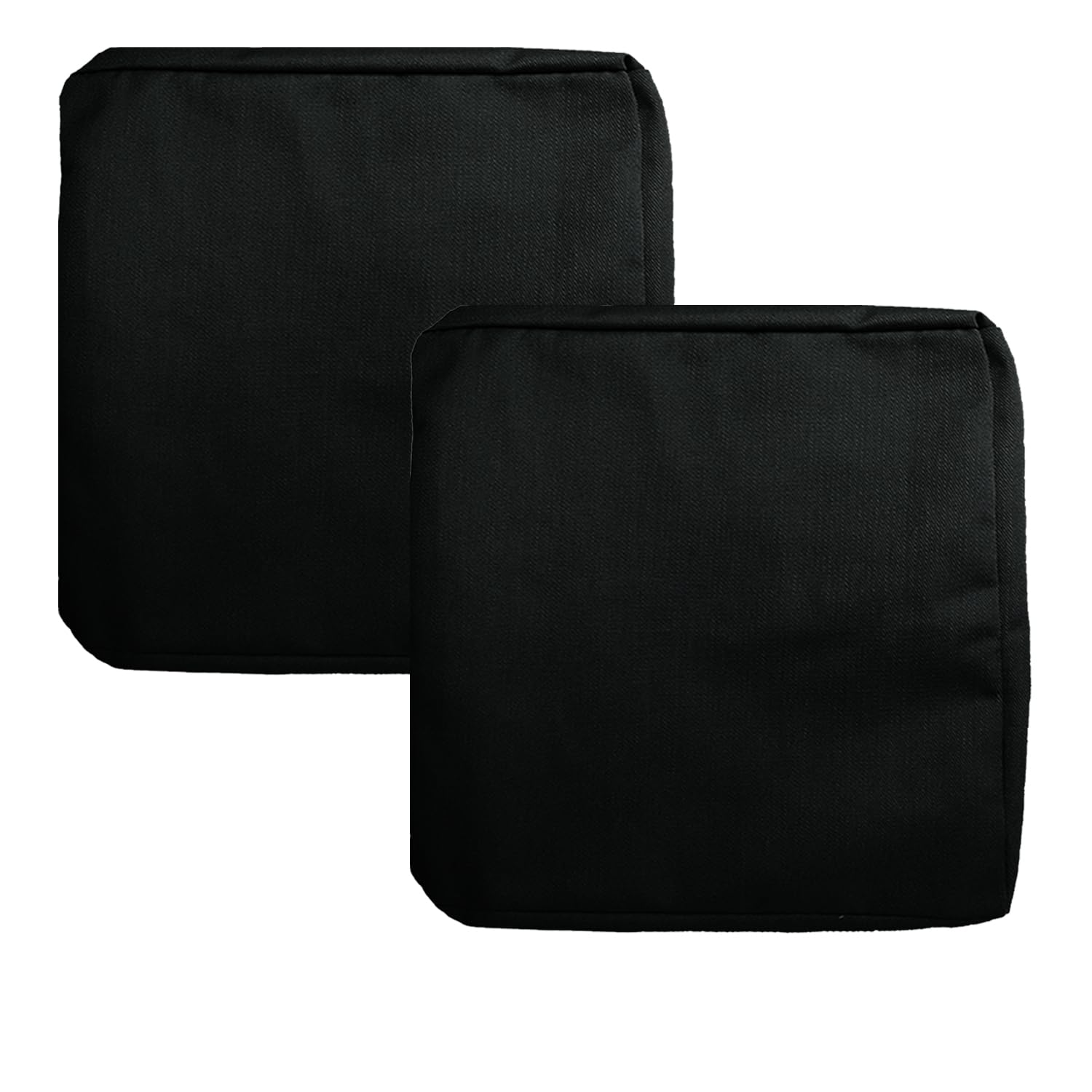 Foto 2 pulgar | Funda De Cojín Para Patio Flymei, Impermeable, 2 Paquetes De 21 X 19 X 8 Cm, Color Negro - Venta Internacional.