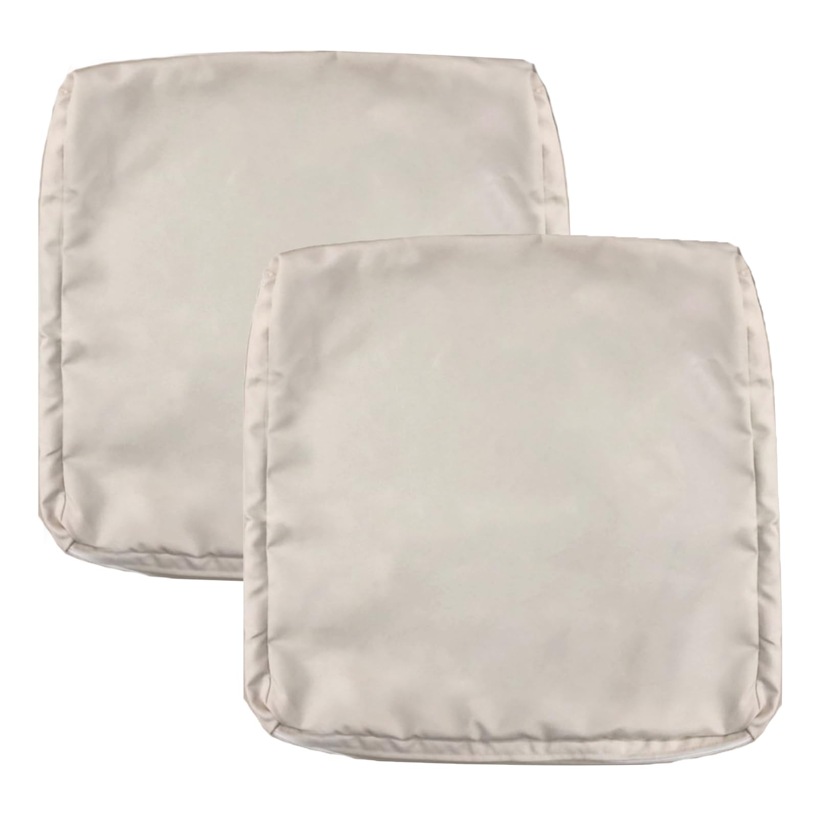 Foto 2 pulgar | Funda De Cojín Para Patio Flymei, Impermeable, 2 Paquetes De 55 X 50 X 10 Cm, Color Beige - Venta Internacional.