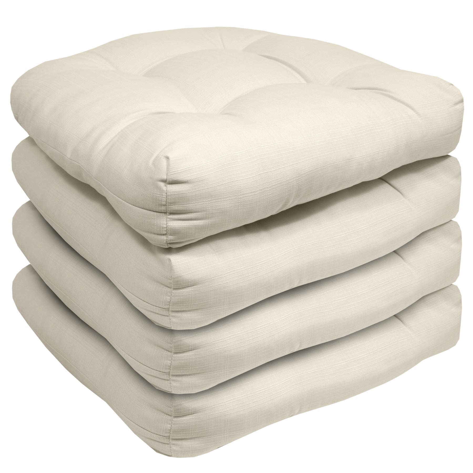 Foto 3 pulgar | Paquete De 4 Almohadillas Para Sillas De Patio, Colección Sweet Home, Color Crema, 19 X 19 Cm - Venta Internacional.