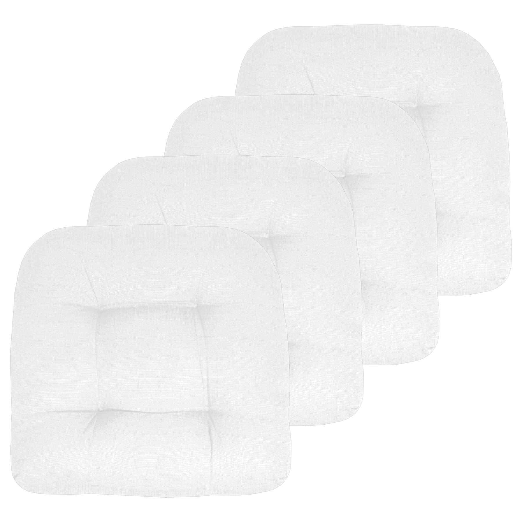 Foto 2 pulgar | Paquete De 4 Cojines Para Sillas De Patio, Colección Sweet Home, Color Blanco, 19 X 19 Cm - Venta Internacional.