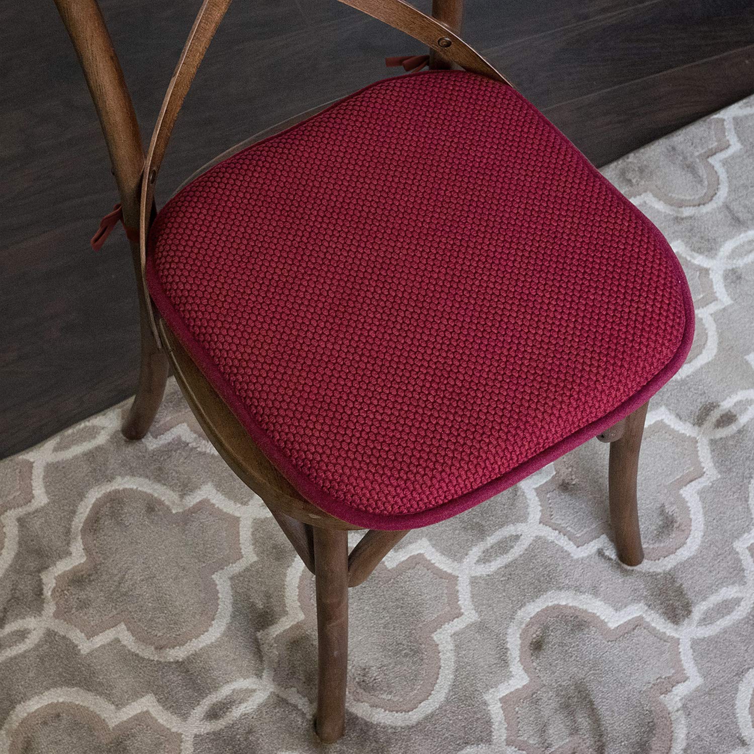 Foto 2 | Cojín Para Silla Sweet Home Collection, Espuma Viscoelástica, Paquete De 4 - Venta Internacional.