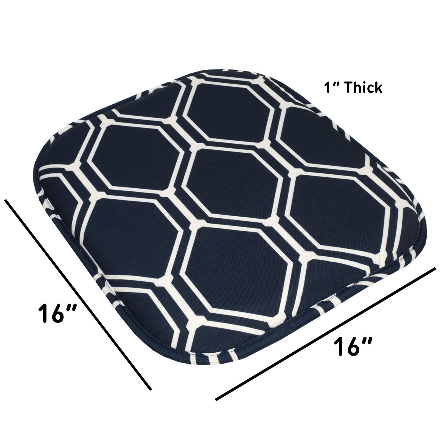 Foto 3 | Cojín Para Silla Sweet Home Collection, Espuma Viscoelástica, 40 X 40 Cm, Paquete De 4 - Venta Internacional.