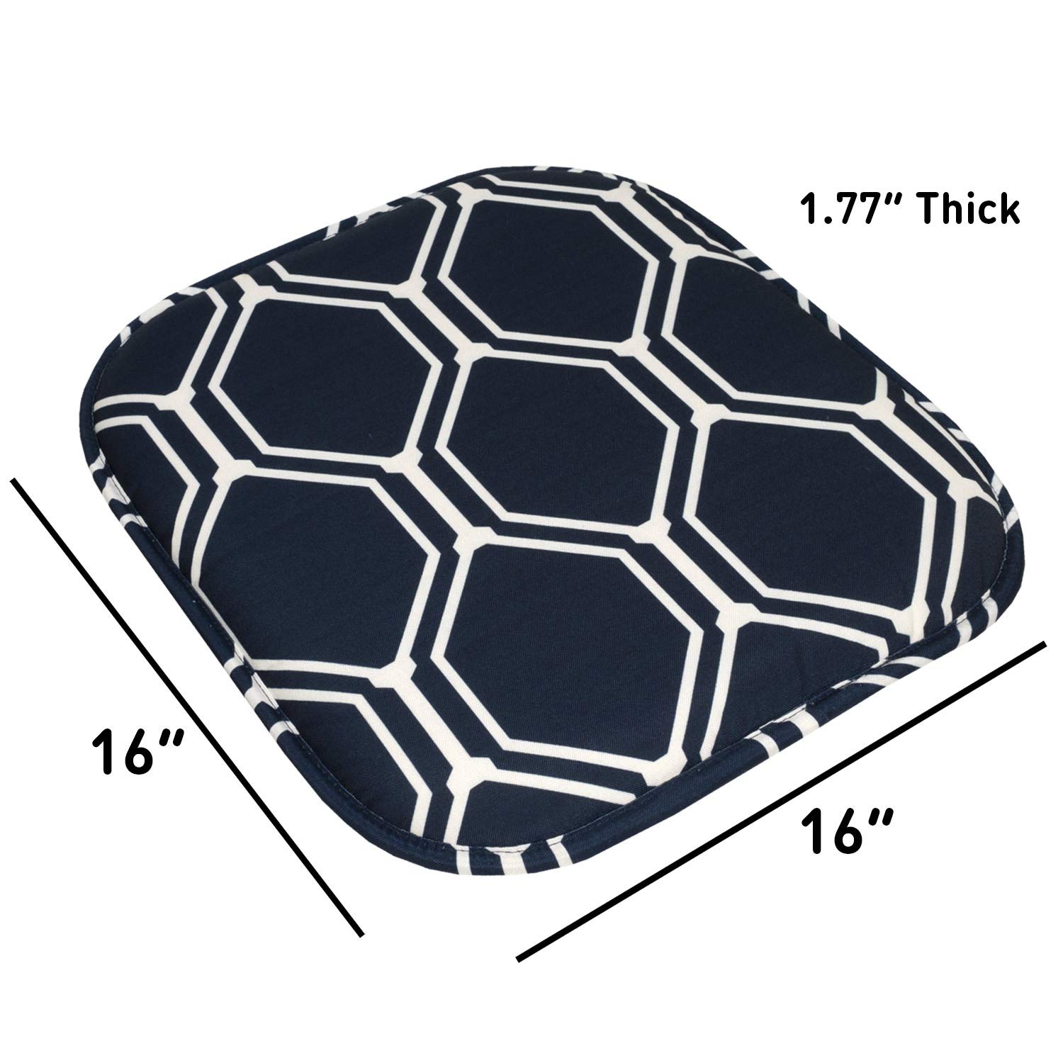 Foto 4 | Cojín Para Silla Sweet Home Collection, Espuma Viscoelástica, 40 X 40 Cm, Paquete De 4 - Venta Internacional.