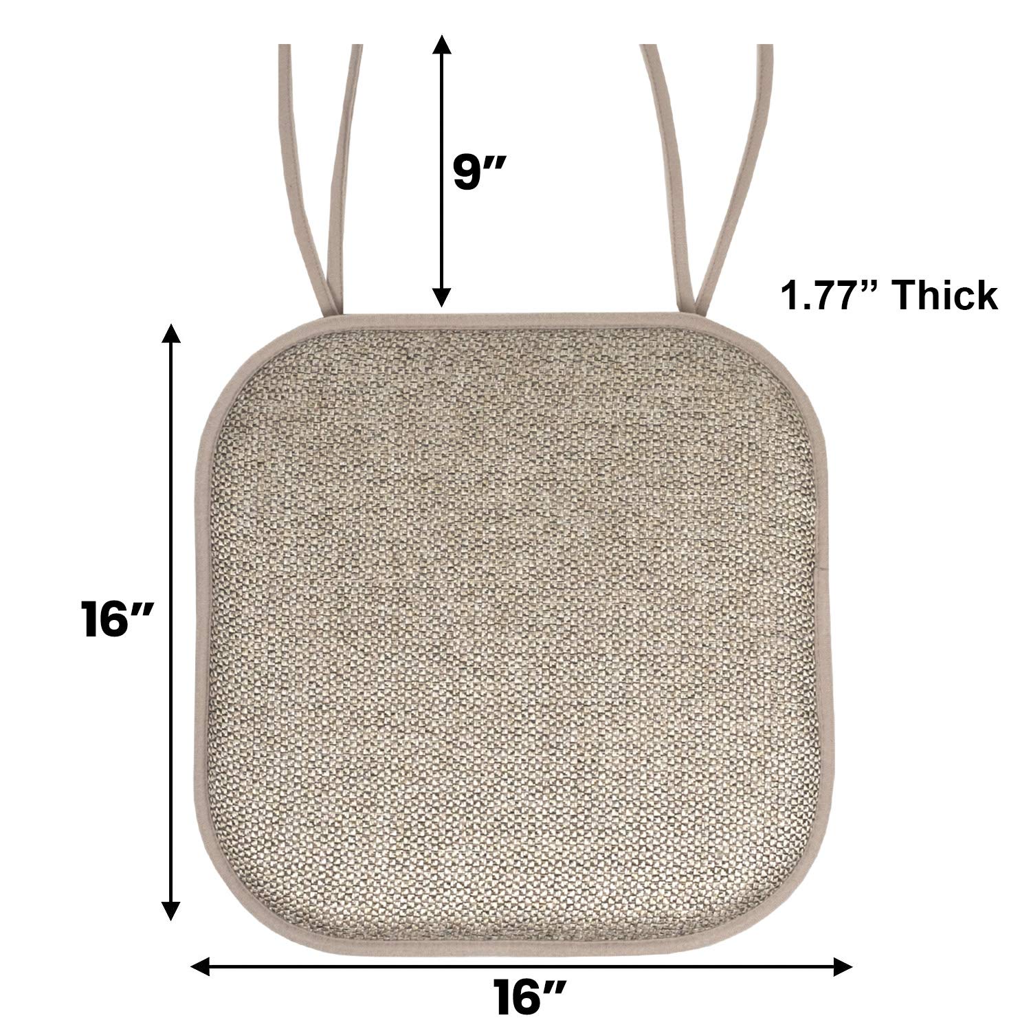 Foto 5 pulgar | Cojín Para Silla Sweet Home Collection, Espuma Viscoelástica, Paquete De 4 - Venta Internacional.