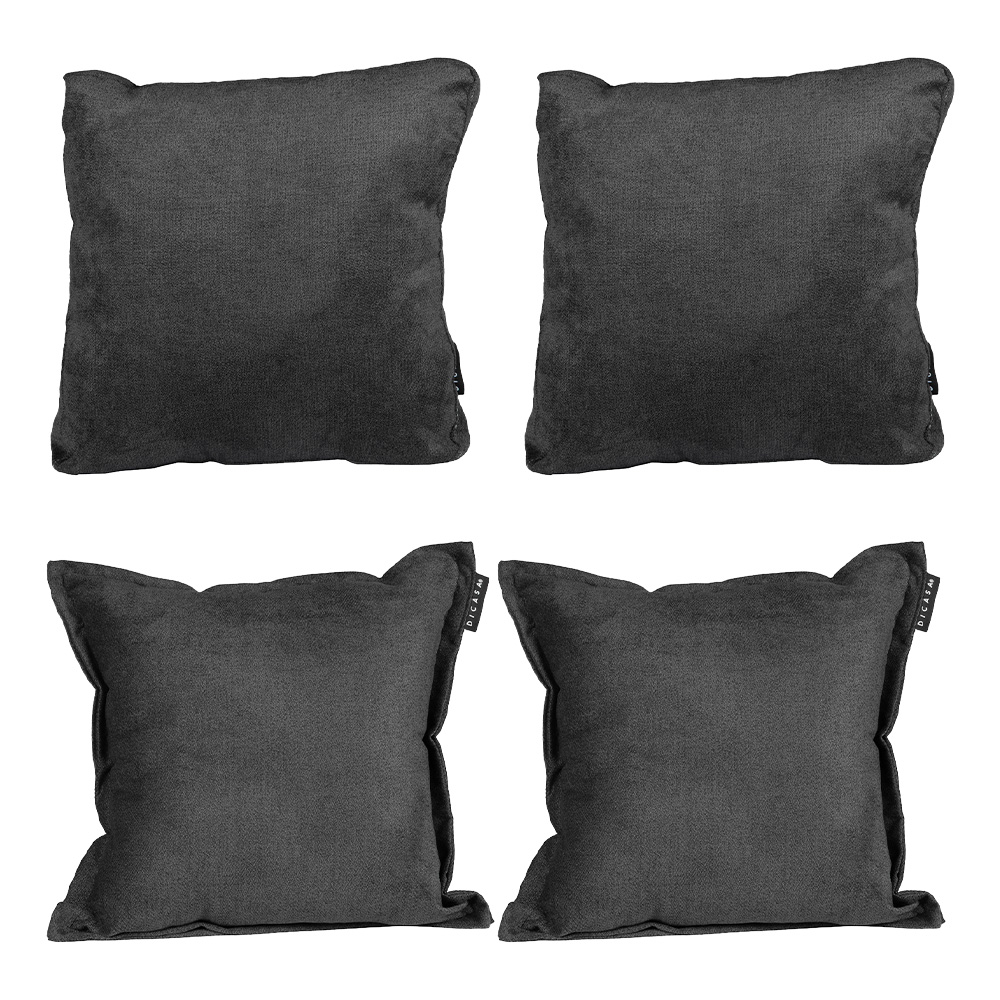 Foto 2 pulgar | Kappa Zita 45x45 + 45x45 Cm Set De 4 Cojines  Carnaby Oil Gris Carbon