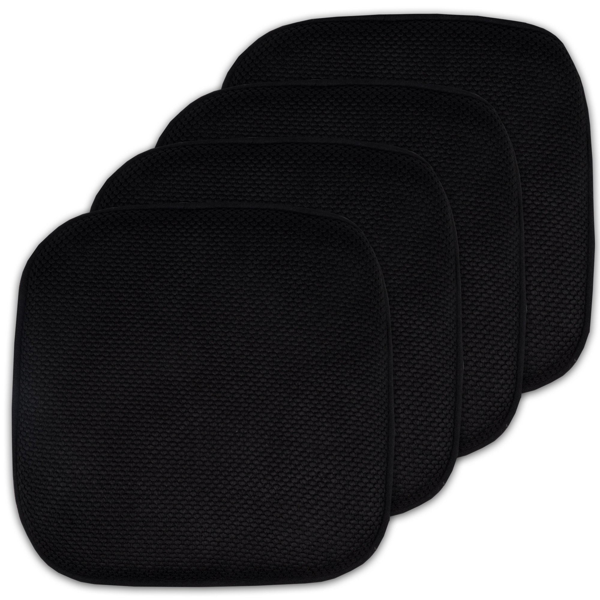 Foto 2 pulgar | Cojín Para Silla Sweet Home Collection, Espuma Viscoelástica, 40 X 40 Cm, Color Negro - Venta Internacional.