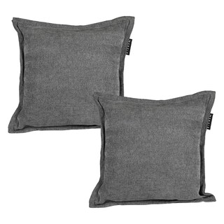 Foto 1 | Set De 2 Cojines Decorativos Dicasa Cuadradocolor Dark Grey