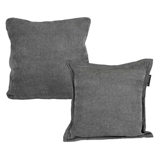 Foto 1 | Set De 2 Cojínes Dicasa 1 Cuadrado + 1 Cuadrado Grande Color Dark Grey