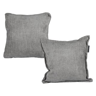 Foto 1 | Set De 2 Cojínes Dicasa 1 Cuadrado + 1 Cuadrado Grande Color Gris Oscuro
