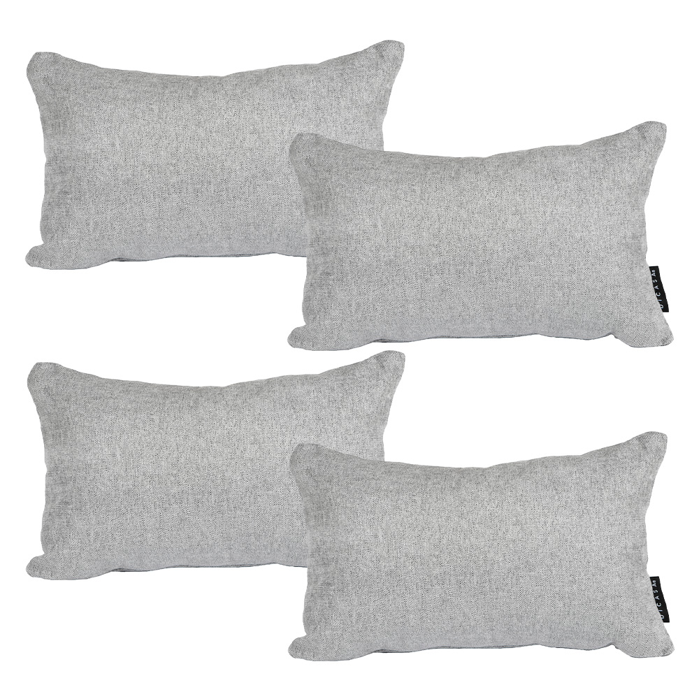 Set De 4 Cojines Riñoneras Decorativas Dicasa Rectangulartapizgris Duk