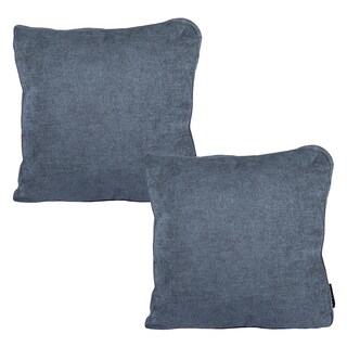 Foto 1 | Set De 2 Cojines Decorativos Dicasa Cuadrado Grandetapizsteel Blue