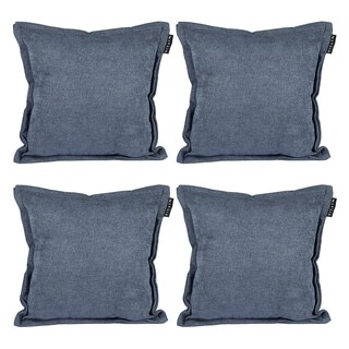Foto 1 | Set De 4 Cojines Decorativos Dicasa Cuadradotapizsteel Blue