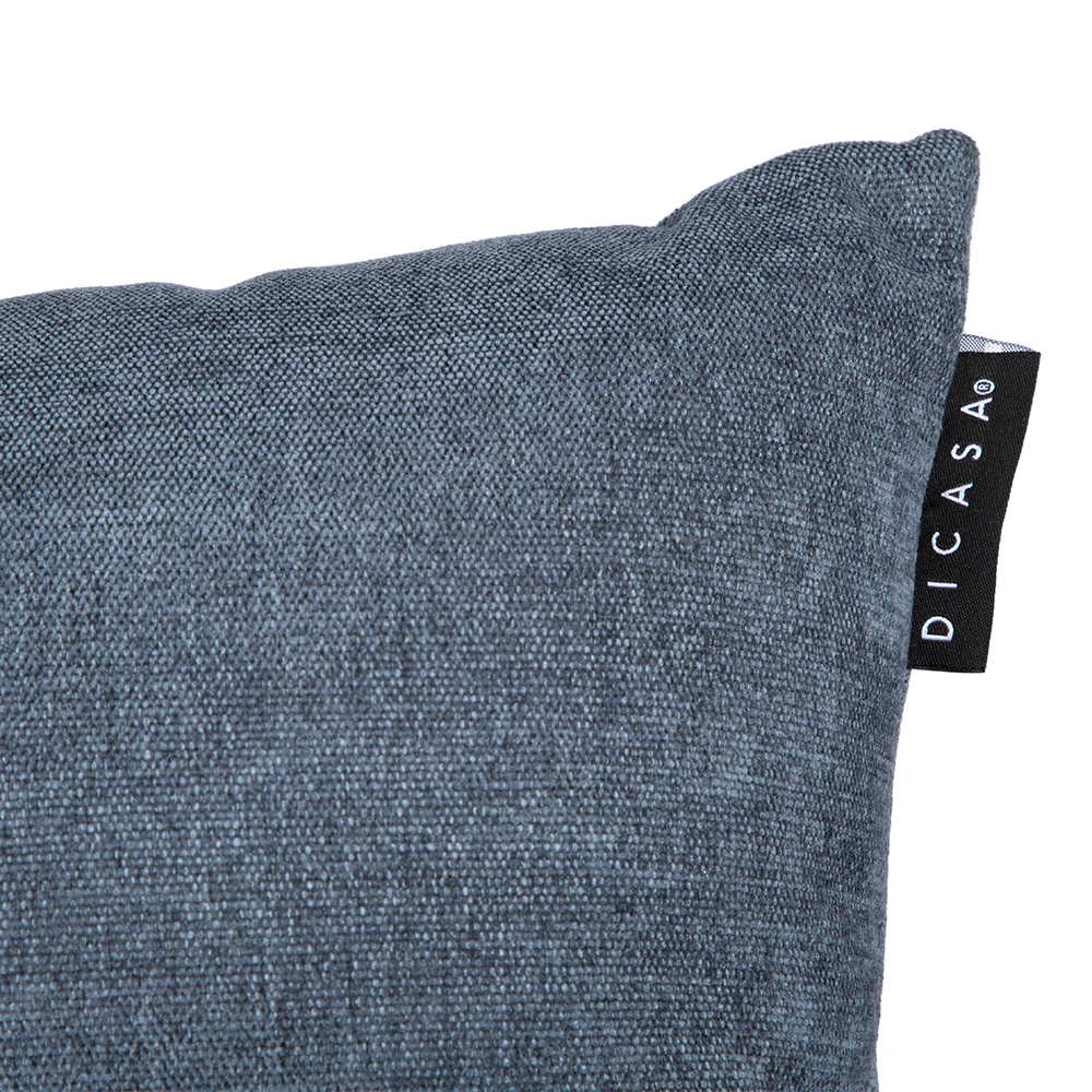 Foto 4 pulgar | Cojín Riñonera Decorativa Dicasa Rectangular Tapizsteel Blue