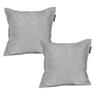 Foto 1 | Set De 2 Cojines Decorativos Dicasa Cuadradocolor Gris Duk