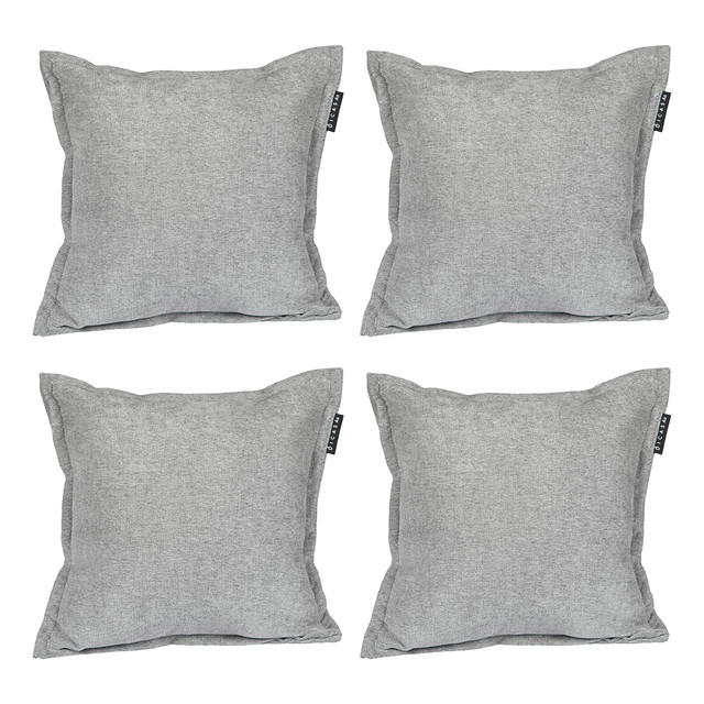 Foto 2 pulgar | Set De 4 Cojines Dicasa Kappa Color Gris Duk Cuadrado