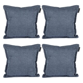 Foto 1 | Set De 4 Cojines Dicasa Kappa Color Steel Blue Cuadrado