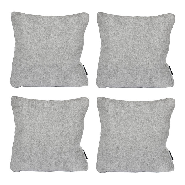 Foto 1 | Set De 4 Cojines Dicasa Color Gris Duk Cuadrado Grande