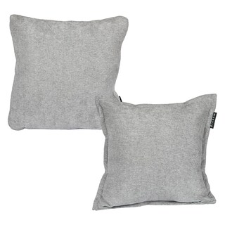 Foto 1 | Set De 2 Cojines Dicasa Kappa Zita Color Gris Duk (1 Cuadrado + 1 Cuadrado Grande)