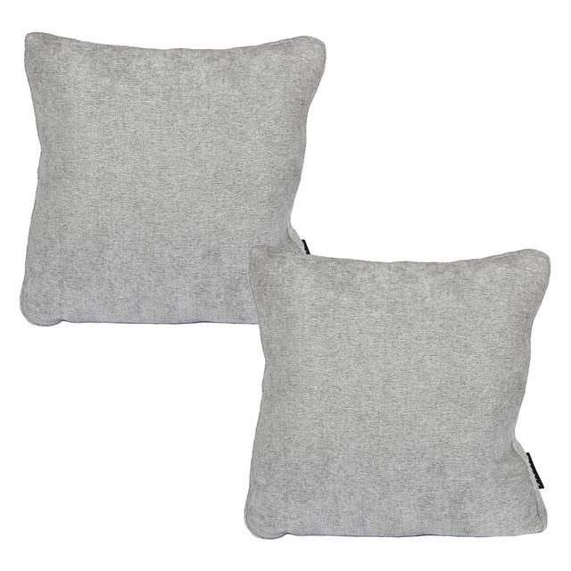 Foto 1 | Set De 2 Cojines Dicasa Zita Color Gris Duk Cuadrado Grande