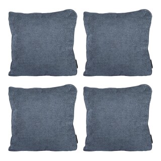 Foto 1 | Set De 4 Cojines Dicasa Color Steel Blue Cuadrado Grande
