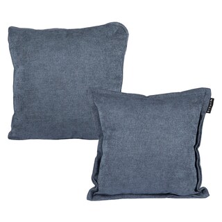 Foto 1 | Set De 2 Cojines Dicasa Kappa Zita Color Steel Blue (1 Cuadrado + 1 Cuadrado Grande)