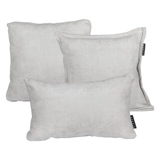 Foto 1 | Set De 3 Cojines Decorativos Dicasa Kappa Zita Delta Gris Ash 1 Cuadrado + 1 Cuad Gde Y 1 Rect