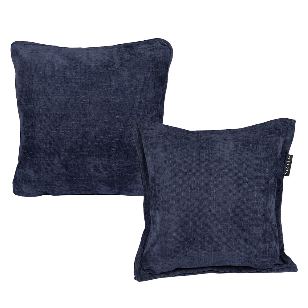 Foto 1 | Set De 2 Cojines Decorativos  Dicasa Kappa Zita Steel Blue 1 Cuadrado + 1 Cuadrado Grande