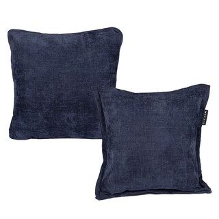 Foto 1 | Set De 2 Cojines Decorativos Dicasa Kappa Zita Steel Blue 1 Cuadrado + 1 Cuadrado Grande