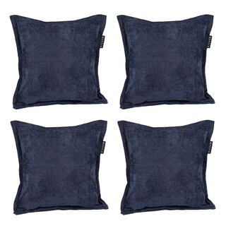Foto 1 | Set De 4 Cojines Decorativos Dicasa Kappa Steel Blue Cuadrado