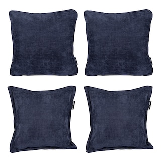 Foto 1 | Set De 4 Cojines Decorativos Dicasa Kappa Zita Steel Blue 2 Cuadrados + 2 Cuadrados Grandes