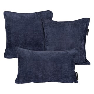 Foto 1 | Set De 3 Cojines Decorativos Dicasa Kappa Zita Delta Steel Blue 1 Cuadrado + 1 Cuad Gde Y 1 Rect