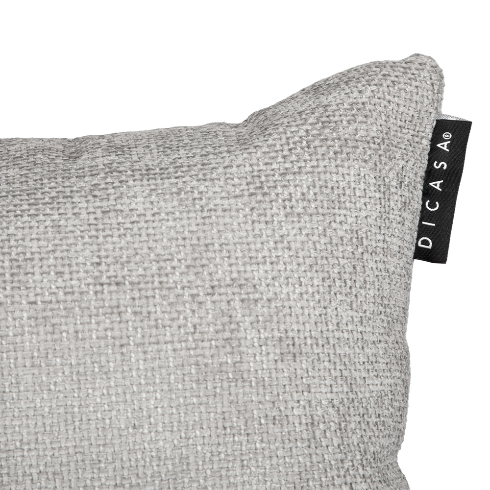Foto 4 pulgar | Cojín Riñonera Decorativa Dicasa Delta Gris Nickel Rectangular