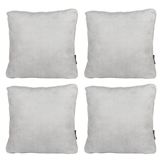 Foto 1 | Set De 4 Cojines Decorativos Dicasa Zita Gris Ash Cuadrado Grande