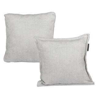 Foto 1 | Set De 2 Cojines Decorativos Dicasa Kappa Zita Gris Ash 1 Cuadrado + 1 Cuadrado Grande