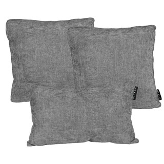 Foto 1 | Set De 3 Cojines Decorativos Dicasa Delta Zita Gris Shadow 1 Rectangular Y 2 Cuadrados Grandes
