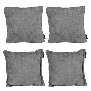Foto 1 | Set De 4 Cojines Decorativos Dicasa Kappa Zita Gris Shadow 2 Cuadrados + 2 Cuadrados Grandes
